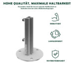 Pfostenträger für T-Profil Zaunpfosten verzinkt - Bild 4