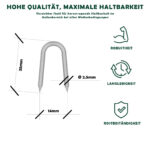 Krampen aus verzinktem Stahl Ø2,2 x 25 mm - Bild 3