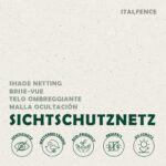 Zaunblende aus HDPE grau mit Kabelbindern - Bild 6