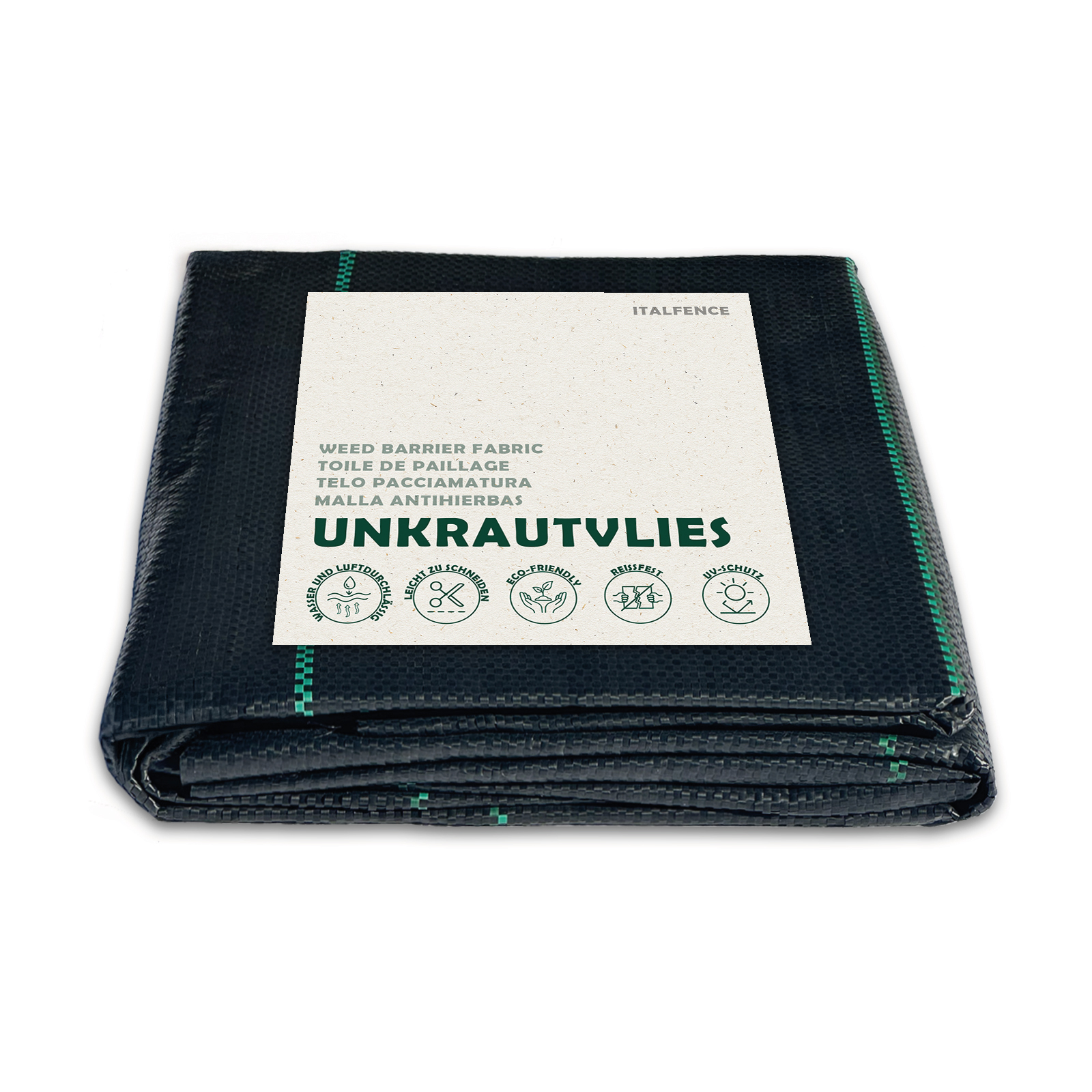 TPAC-NERO-PRINCIPALE-DE.jpg Unkrautvlies 100 g/m² mit Erdankern und Pufferscheiben - Bild 1