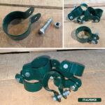 Abrazadera metálica para poste tubo rodondo - Imagen 4