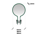 Abrazadera metálica para poste tubo rodondo - Imagen 3