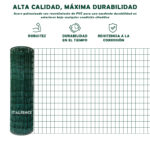 Malla metálica electrosoldada plastificada verde - Imagen 3