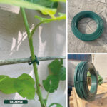 Alambre de hierro plastificado verde, 100m - Imagen 4