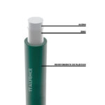 Alambre de hierro plastificado verde, 100m - Imagen 2