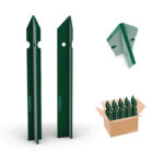 Poste T plastificado verde