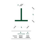 Poste T plastificado verde - Imagen 3