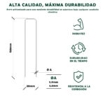 Grapas de sujeción, acero galvanizado - Imagen 2