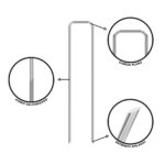 Grapas de sujeción, acero galvanizado - Imagen 3