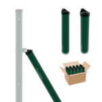 Tornapunta poste tubo redondo plastificada verde