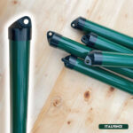 Tornapunta poste tubo redondo plastificada verde - Imagen 4