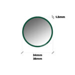 Tornapunta poste tubo redondo plastificada verde - Imagen 3