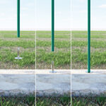 Base para poste tubo redondo, acero galvanizado - Imagen 5