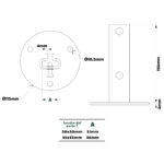 Base para poste T, acero galvanizado - Imagen 5