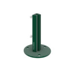 Base para poste T, acero plastificado
