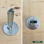 Base para poste T, acero galvanizado - Imagen 7