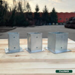 Soporte para poste de madera cuadrado, acero galvanizado - Imagen 6