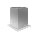 Soporte para poste de madera cuadrado, acero galvanizado