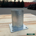 Soporte para poste de madera redondo, acero galvanizado - Imagen 7