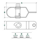 Tensor de alambre, acero plastificado - Imagen 2