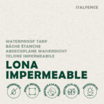 Lona impermeable de PE 250 g/m² gris - Imagen 7