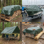 Lona impermeable de PE 250 g/m² verde - Imagen 6