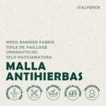 Malla antihierbas 100 g/m² con clavos de jardín y arandelas - Imagen 8