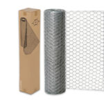 Grillage à poule galvanisé, maille hexagonale pour animaux 25m H100cm