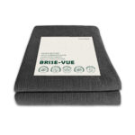 Brise-vue occultant en HDPE gris avec attaches