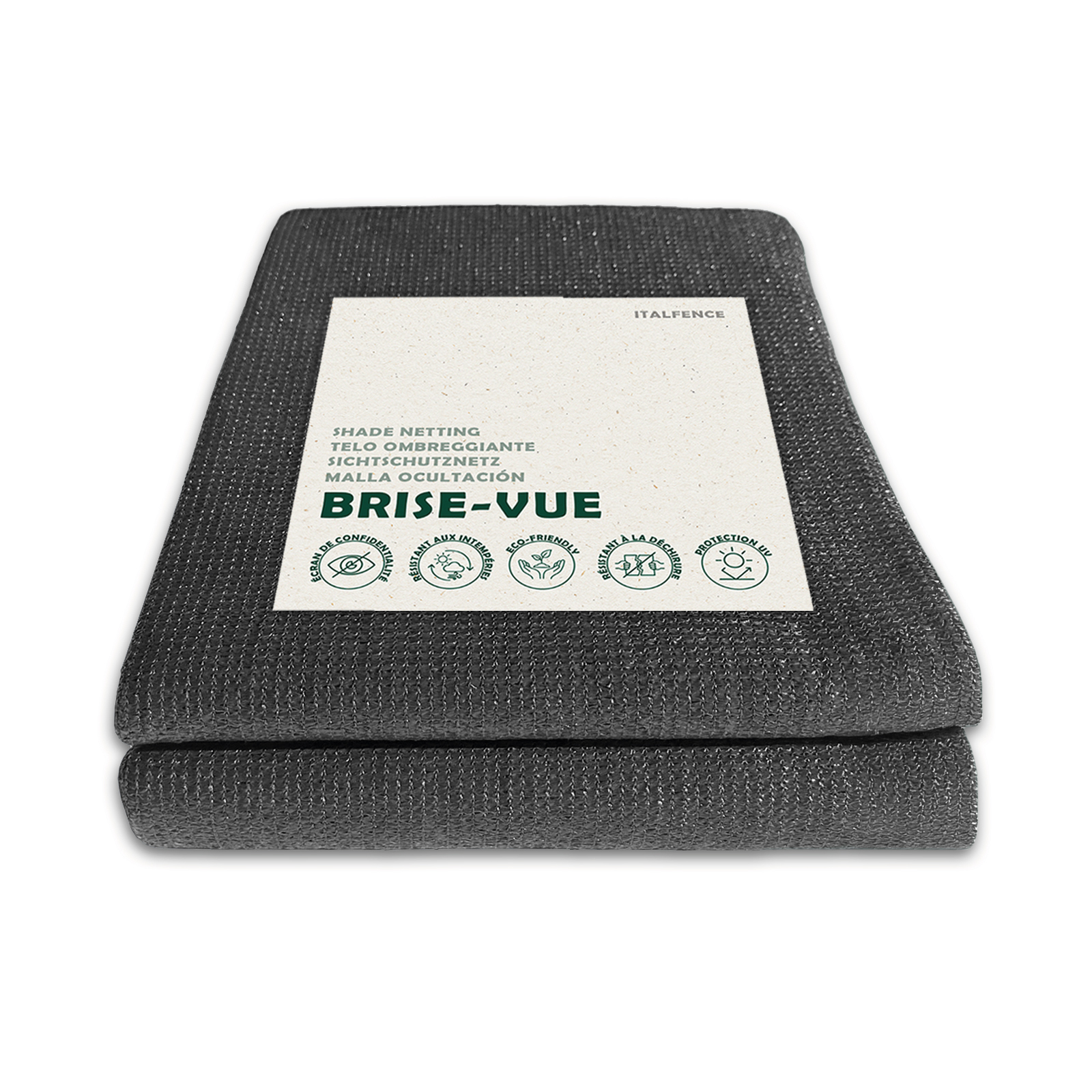 TOMB-GRIG-PRINCIPALE-FR Brise-vue occultant en HDPE gris avec attaches – Image 1