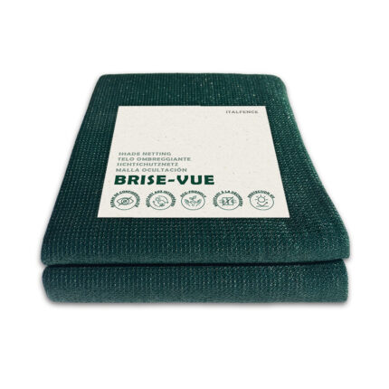 Brise-vue occultant en HDPE vert avec attaches