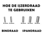 Verzinkt ijzerdraad 100m - Afbeelding 3