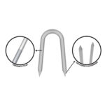 Verzinkte stalen krampen Ø2,2 x 25 mm - Afbeelding 3