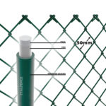 Geplastificeerd groen harmonicagaas - Afbeelding 2