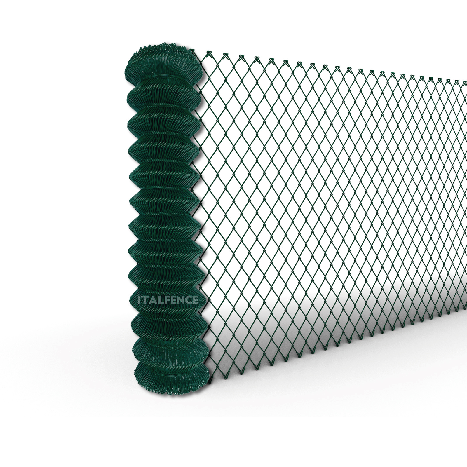 ROMB-PLVE-PRINCIPALE.jpg Geplastificeerd groen harmonicagaas - Afbeelding 1