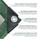 Waterdicht afdekzeil PE 250 g/m² groen - Afbeelding 3