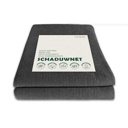 Zichtdoek van HDPE grijs met kabelbinders