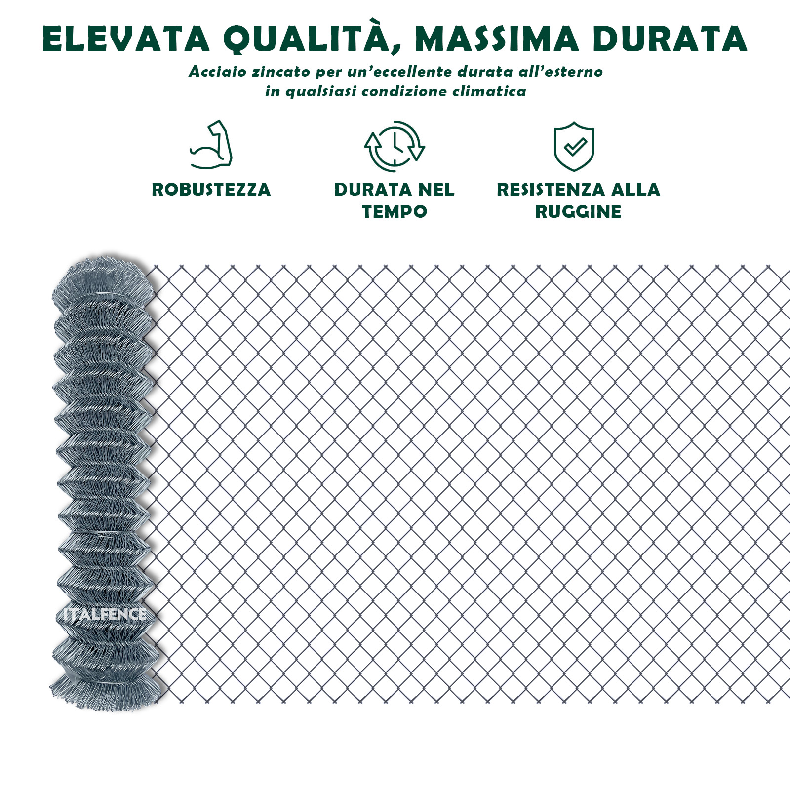 Rete Metallica Zincata Per Recinzioni – Rotolo 10 M X 0,6 M, Maglia Esagonale 25 Mm, Per Galline, Giardino E Protezione Piante