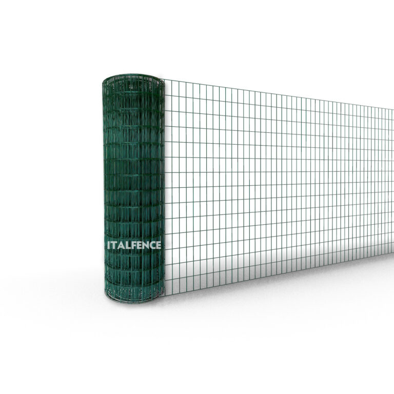 Italfence Rete Ornamentale Giardino Verde 120cm X 10m - Plastificata, Maglia 150x90 Mm, Filo Ø3,20 Mm