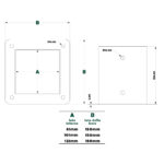 Supporto zincato per palo in legno a sezione quadrata - immagine 4