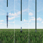 Supporto per palo a T da interrare - immagine 4