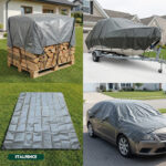 Telone impermeabile in PE 250 g/m² grigio - immagine 6