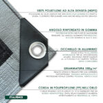 Telone impermeabile in PE 250 g/m² grigio - immagine 3