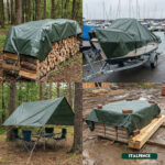 Telone impermeabile in PE 250 g/m² verde - immagine 6