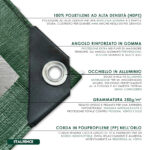 Telone impermeabile in PE 250 g/m² verde - immagine 3