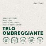 Telo frangivista in HDPE grigio con fascette - immagine 6