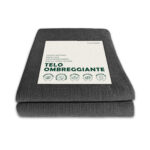 Telo frangivista in HDPE grigio con fascette