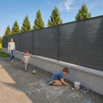 Telo frangivista in HDPE grigio con fascette - immagine 5