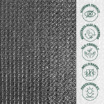 Telo frangivista in HDPE grigio con fascette - immagine 2