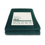 Telo frangivista in HDPE verde con fascette